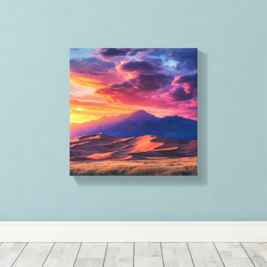 Desert Dreamscape Leinwanddruck (Insitu (Holzboden))