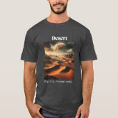 Desert Dry Arid Charcoal Heather T-Shirt (Vorderseite)