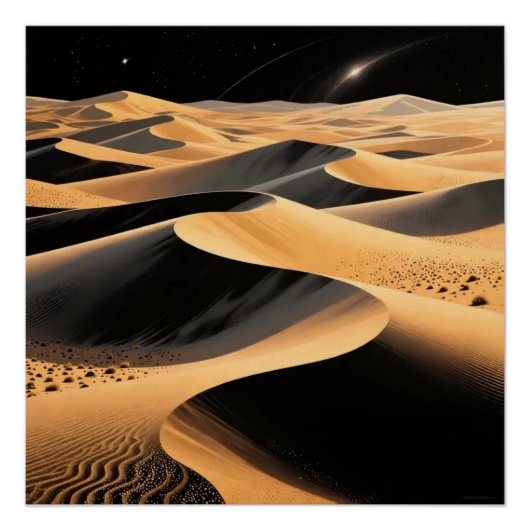 Desert Dunes Art Poster (Vorderseite)