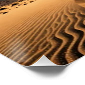 Desert Dunes Art Poster (Ecke)
