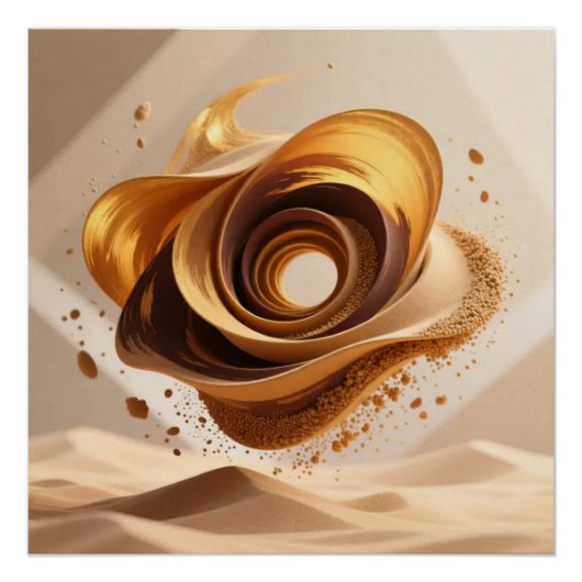 Desert Dunes Art Poster (Vorderseite)