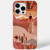 Desert Dunes Modern Boho Collage Personalisiert Case-Mate iPhone Hülle (Rückseite)