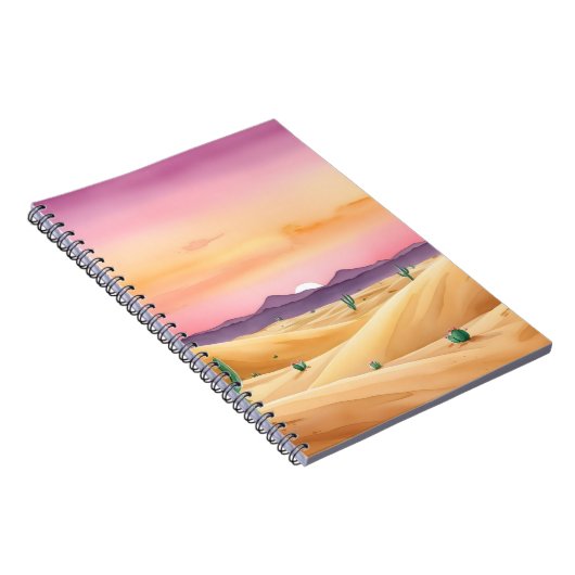 Desert Dunes Twilight Notebook Notizblock (Rechte Seite)