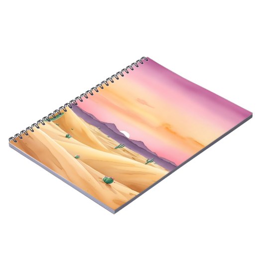 Desert Dunes Twilight Notebook Notizblock (Linke Seite)