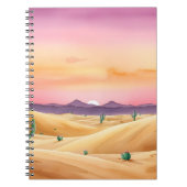 Desert Dunes Twilight Notebook Notizblock (Vorderseite)