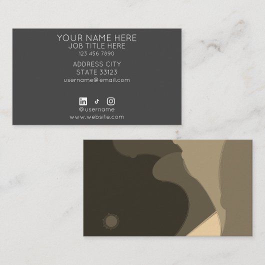 Desert Dunes Visitenkarte (Vorne/Hinten)