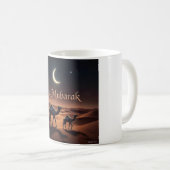 Desert Eid Mubarak Night Design Kaffeetasse (VorderseiteRechts)