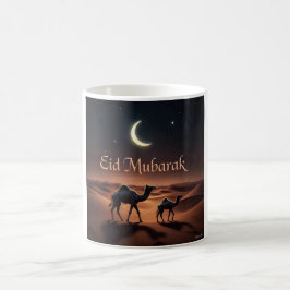 Desert Eid Mubarak Night Design Kaffeetasse