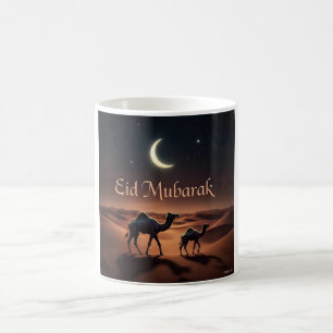 Desert Eid Mubarak Night Design Kaffeetasse