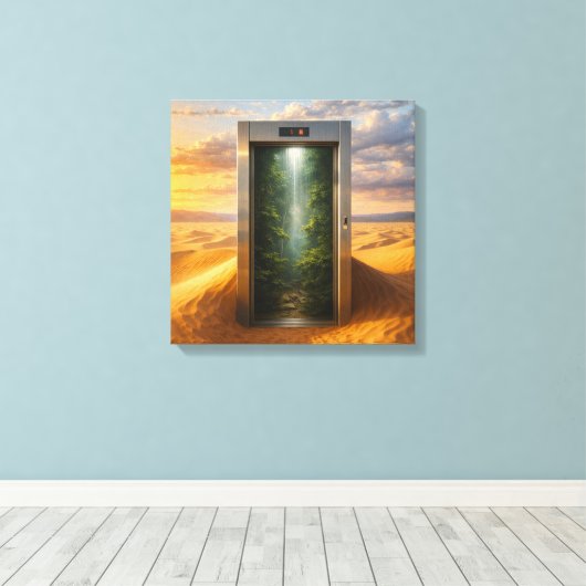 Desert Elevator Leinwanddruck (Insitu (Holzboden))