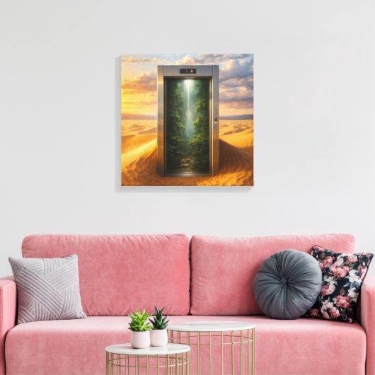 Desert Elevator Leinwanddruck (Insitu (Wohnzimmer))
