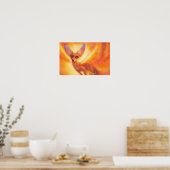 Desert Ember – Radiant Fox Art Poster (Küche)