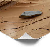 Desert Fissure Scene Poster (Ecke)