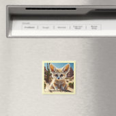 "Desert Fox Vibes" Magnet (In Situ (Geschirrspüler))