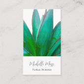 Desert Garden Sukkulent Elegantes Skript Visitenkarte (Vorderseite)