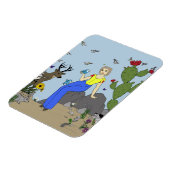 Desert Girl and Animals magnet (Linke Seite)