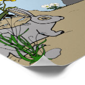 Desert Girl and Animals Poster (Ecke)