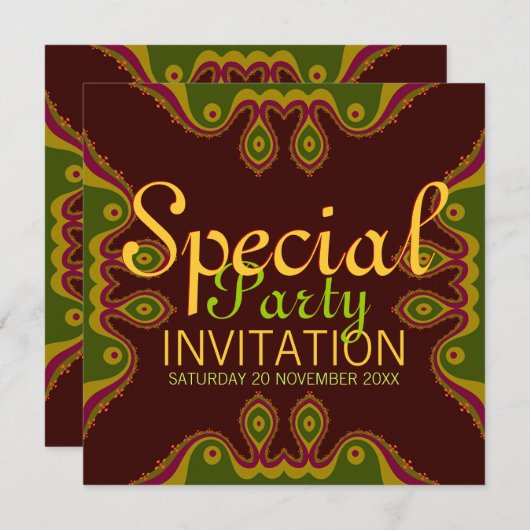 Desert Goddess Special Party Einladungen (Vorne/Hinten)