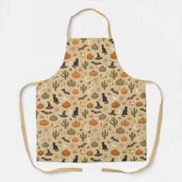 Desert Green Cactus Halloween  Schürze