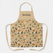 Desert Green Cactus Name Halloween  Schürze (Vorderseite)