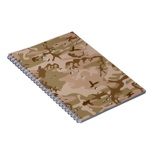 Desert Gulf War Camouflage Notebook Notizblock (Rechte Seite)