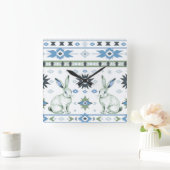 Desert Hares Quadratische Wanduhr (Zuhause)