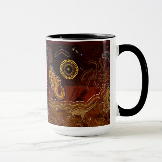 "Desert Heat" australische Aborigine-Tasse Tasse (Rechts)