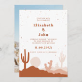 DESERT Hochzeitseinladung Einladung (Vorne/Hinten)