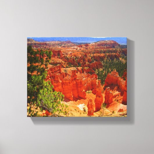 Desert Hoodoos Stretched Canvas Print Leinwanddruck (Vorderseite)