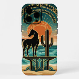 Desert Horse Silhouette , iPhone 16 Pro Max Case  Hülle