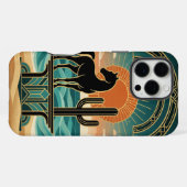 Desert Horse Silhouette , iPhone 16 Pro Max Case  Hülle (Rückseite (Horizontal))