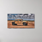 Desert Humvee - Kunstlehre, Leinwand drucksvoll (Vorderseite)