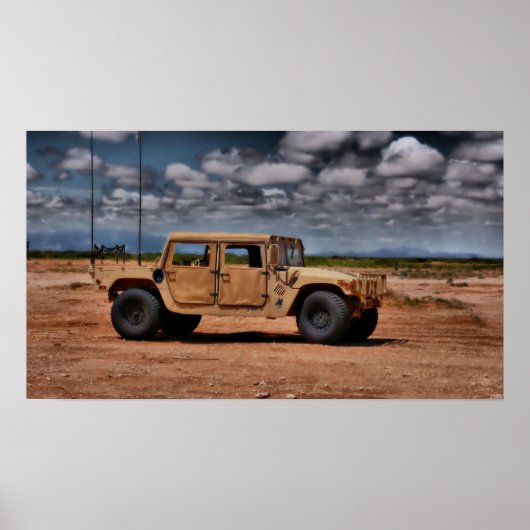 Desert Humvee Poster (Vorne)