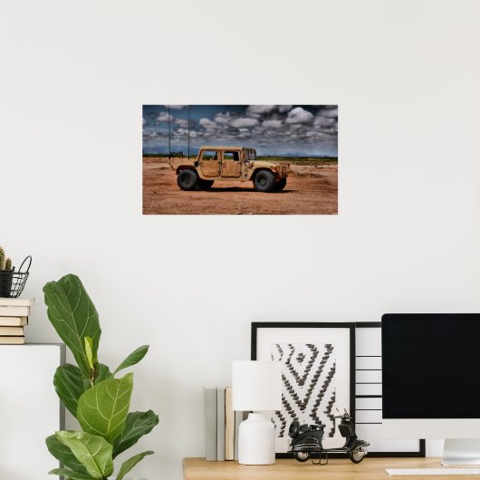 Desert Humvee Poster (Heimbüro)