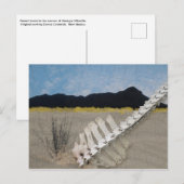 Desert Iconic in der Art von Georgia O'Keeffe. Postkarte (Vorne/Hinten)