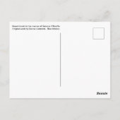 Desert Iconic in der Art von Georgia O'Keeffe. Postkarte (Rückseite)