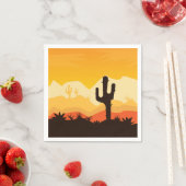 Desert Illustration Serviette (Beispiel)