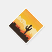 Desert Illustration Serviette (Ecke)