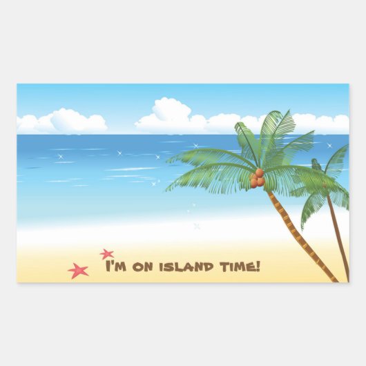 Desert Isle Sticker (Vorderseite)