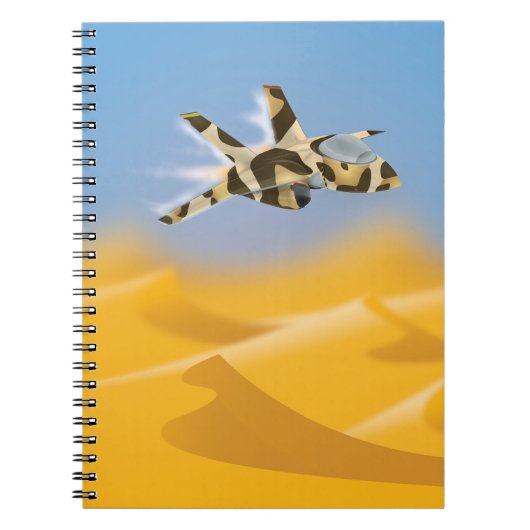 Desert Jet Fighter Notizblock (Vorderseite)