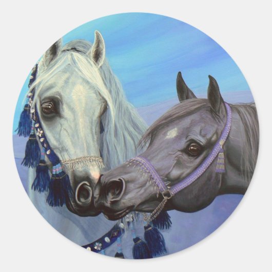 Desert Jewels Arabian Pferde Aufkleber (Vorderseite)