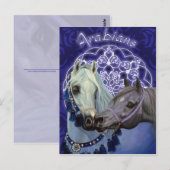Desert Jewels Arabian Pferde Postcard Postkarte (Vorne/Hinten)