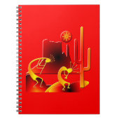 Desert Kokopelli Notizblock (Vorderseite)