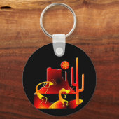 Desert Kokopelli Schlüsselanhänger (Vorderseite)