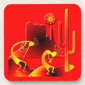 Desert Kokopelli Untersetzer (Vorderseite)