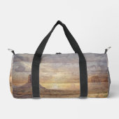 Desert Landscape Monument Valley And Cloudy Sky Duffle Bag (Vorderseite)