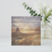 Desert Landscape Monument Valley And Cloudy Sky Karte (Stehend Vorderseite)