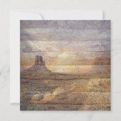 Desert Landscape Monument Valley And Cloudy Sky Karte (Vorderseite)