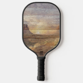 Desert Landscape Monument Valley And Cloudy Sky Pickleball Schläger