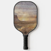 Desert Landscape Monument Valley And Cloudy Sky Pickleball Schläger (Vorderseite)